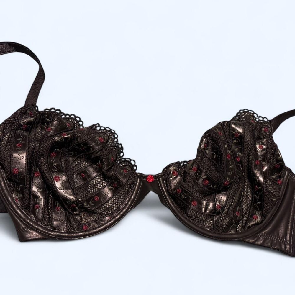 Savage-x-fenty Women's Brown and Black Bra